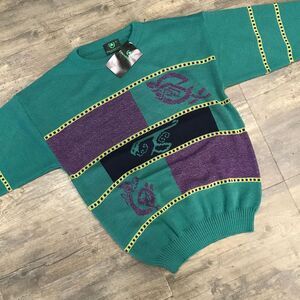 Vintage New Emerald Isle Crewneck Sweater Men‎ Size Medium Acrylic Green (493)